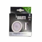 BIALETTI - CJ 3 BORRACHAS E 1 FILTRO P/ CAF VENUS 10 XIC  PRAT 8 - C5